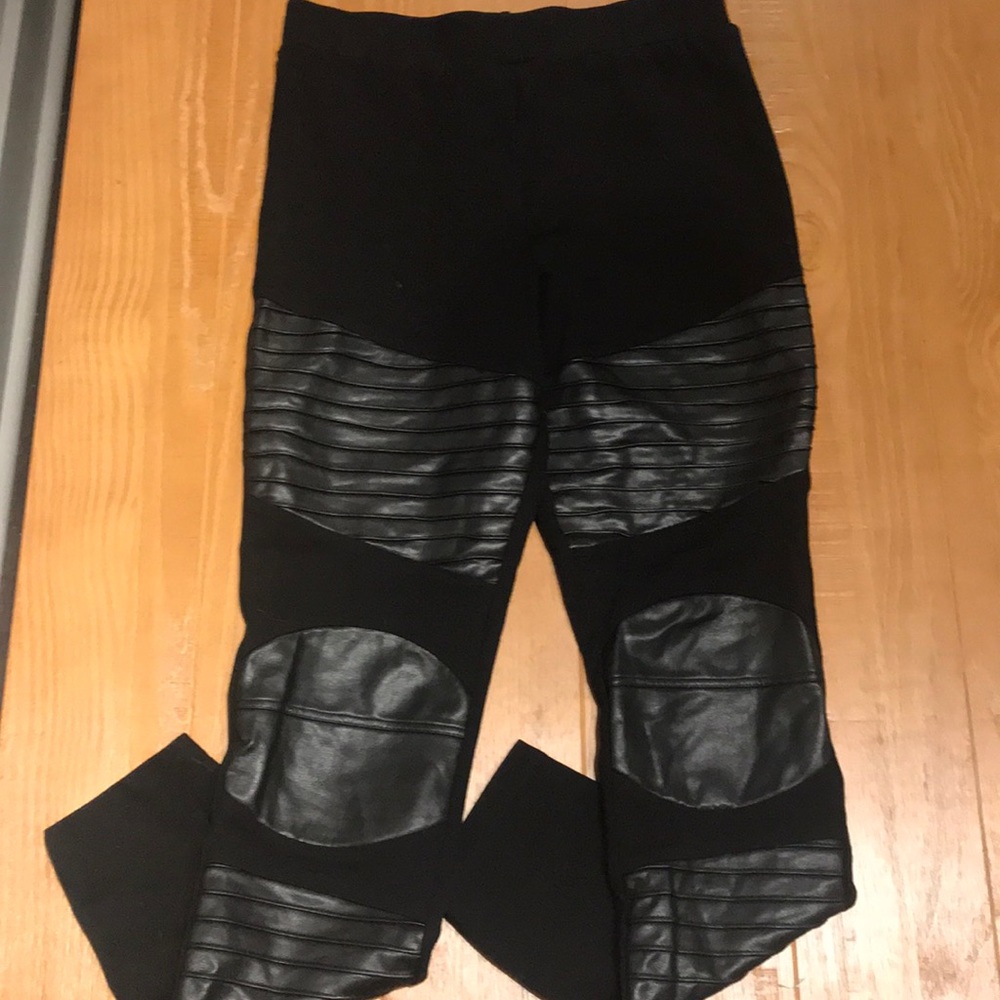 Highwaisted Moto leather leggings